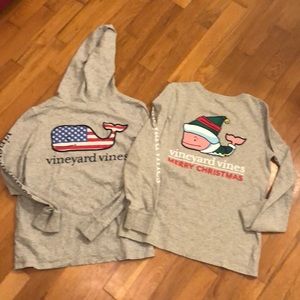 VINEYARD VINES WHALE SHIRT LOT 2 M
